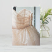 ブライダルシャワーまたはサンキューカードのための婚礼衣裳 サンキューカード (スタンド正面)