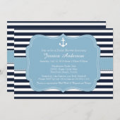ブライダルシャワーまた航海のはベビーシャワー招待状 招待状 (正面/裏面)