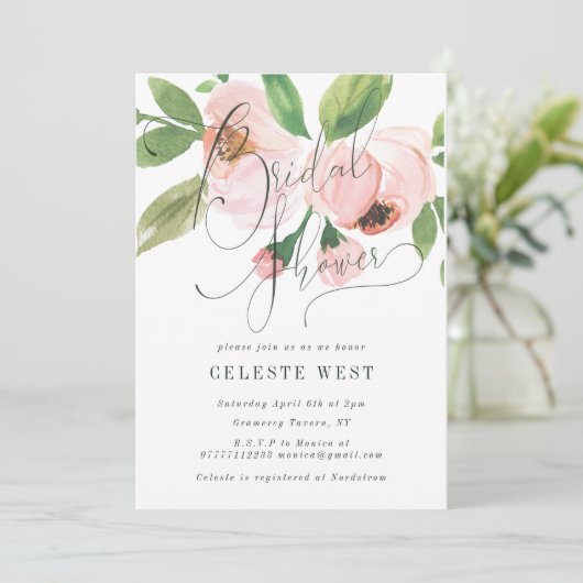 ブライダルシャワーを祝って下さい 招待状 (スタンド正面)