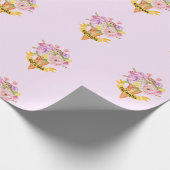 ブライダルシャワーアイスクリームテーマ包装紙 ラッピングペーパー (角)