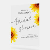 ブライダルシャワーアクリルサイン歓迎 アクリルサイン (傾斜)