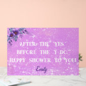 ブライダルシャワーアクリル標識 アクリルサイン (ウェディング)