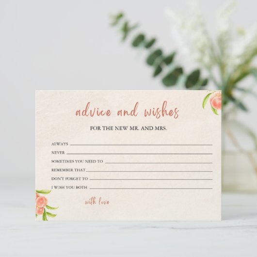 ブライダルシャワーアドバイスとウィッシュズカード サンキューカード (スタンド正面)