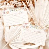 ブライダルシャワーアドバイスとウィッシュズカード |ワイルドフラワー 招待状