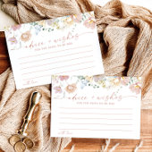 ブライダルシャワーアドバイスとウィッシュズカード |ワイルドフラワー 招待状