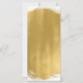 ブライダルシャワーアドバイスカードの金ゴールド絵を描ルック (裏面)