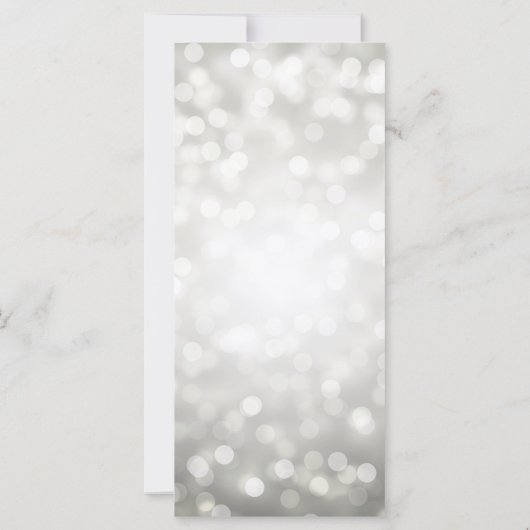 ブライダルシャワーアドバイスカードシルバーグリッターライト (裏面)