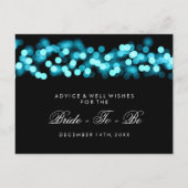 ブライダルシャワーアドバイスカードターコイズハリウッドグラム アドバイスカード (裏面)