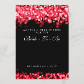 ブライダルシャワーアドバイスカードレッドライト アドバイスカード (裏面)