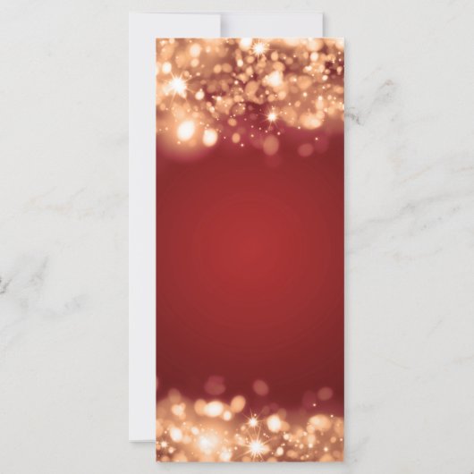 ブライダルシャワーアドバイスカード金ゴールドラきらめくイト (裏面)