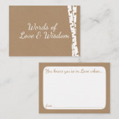 ブライダルシャワーアドバイスカード アドバイスカード (正面/裏面)