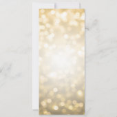 ブライダルシャワーアドバイスカード ゴールドグリッター ライト 招待状 (裏面)