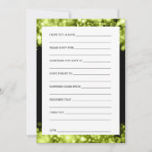 ブライダルシャワーアドバイスシャきらめくルトルーズ 招待状 (正面)