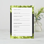 ブライダルシャワーアドバイスシャきらめくルトルーズ 招待状 (スタンド正面)