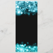 ブライダルシャワーアドバイスターコイズきらめくライト アドバイスカード (裏面)