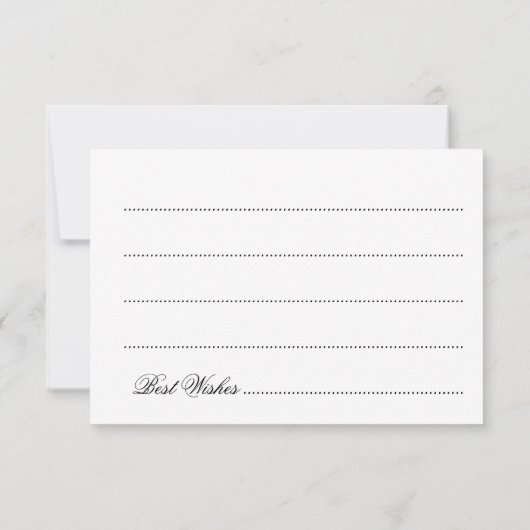 ブライダルシャワーアドバイスビーチグラデーショングリッター灯 招待状 (裏面)