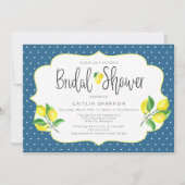 ブライダルシャワーイタリアンシトラスレモン招待状 招待状 (正面)