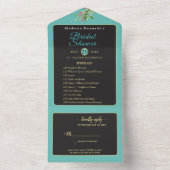 ブライダルシャワーイベントファブオールインワン招待状 オールインワン招待状 (内側)