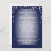 ブライダルシャワーインネイビーブルースターリーナイト 招待状 (裏面)