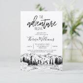 ブライダルシャワーインビテーションマウンテンテーマ 招待状 (スタンド正面)