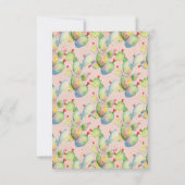 ブライダルシャワーインビテーション-グラムカクタス 招待状 (裏面)