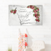 ブライダルシャワーインホワイトグリッター2 横断幕 (インサイチュ)