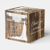 ブライダルシャワーイン素朴ウッド*ホワイトレースデザイン フェイバーボックス (裏面サイド)