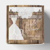 ブライダルシャワーイン素朴ウッド&レースデザイン フェイバーボックス (上部)