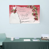 ブライダルシャワーイン・レッド&ピンク・ローズ 横断幕 (トレードショー)