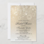 ブライダルシャワーウィンタースノーフレーク招待状 招待状 (正面)