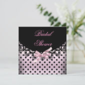 ブライダルシャワーウェディングシャワーパーティーゼブラ 招待状 (スタンド正面)