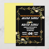 ブライダルシャワーウェルカムサインテンプレート、ワイルドフラワーbr 招待状 (正面/裏面)