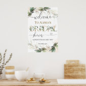 ブライダルシャワーウェルカムサインポスター ポスター (キッチン)