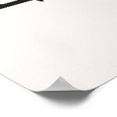 ブライダルシャワーウェルカムサイン（写真と日付） ポスター (角)