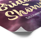 ブライダルシャワーウェルカム銀河系星雲コンステレーション ポスター (角)