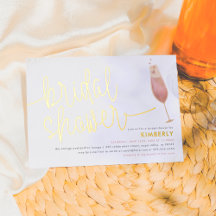 ブライダルシャワーウォーターカラーシャンパンブライダルシャワー