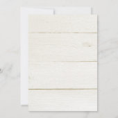 ブライダルシャワーウォーターカラーブーケブルガンディーネイビー 招待状 (裏面)