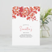 ブライダルシャワーウォーターカラーベリークリスマスパーティー 招待状 (スタンド正面)