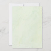 ブライダルシャワーウォーターモダンカラーデザートサクタスアート 招待状 (裏面)