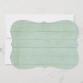 ブライダルシャワーウッエレガントドかわいらしヴィンテージフローラ 招待状 (裏面)