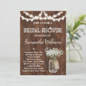 ブライダルシャワーウ素朴ェスタンウェディングシャワー 招待状 (スタンド正面)