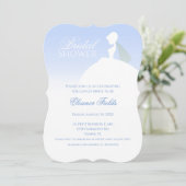 ブライダルシャワーエレガントの招待 招待状 (スタンド正面)