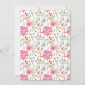 ブライダルシャワーエレガントガーデン花水彩 招待状 (裏面)
