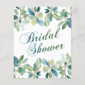 ブライダルシャワーエレガントグリーナリーユーカリ (裏面)