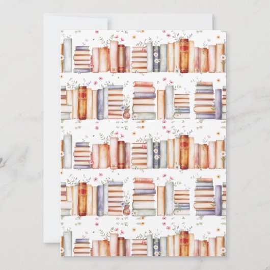 ブライダルシャワーエレガントゲームの上または下のストーリーブック (裏面)