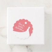 ブライダルシャワーエレガントサンキューコーラル フェイバータグ (インサイチュ)