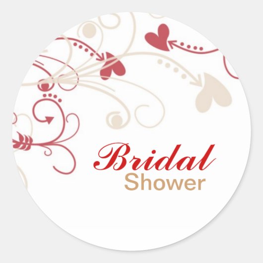 ブライダルシャワーエレガントシール ラウンドシール (正面)