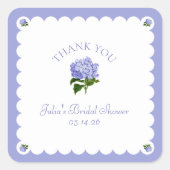 ブライダルシャワーエレガントハイクラシックダゲアスカロップ スクエアシール (正面)