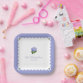 ブライダルシャワーエレガントハイクラシックダゲアスカロップ ペーパープレート (パーティー)