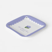 ブライダルシャワーエレガントハイクラシックダゲアスカロップ ペーパープレート (傾斜あり)